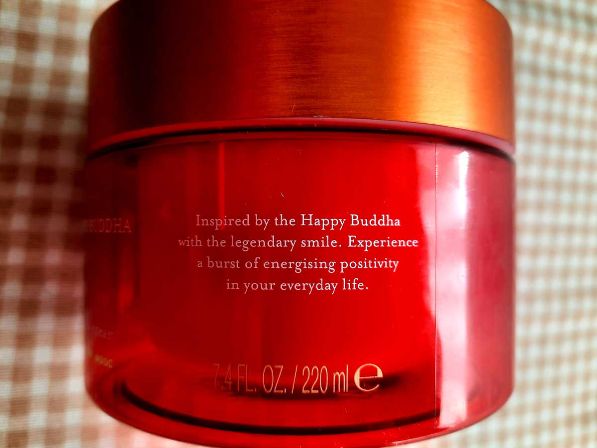nspired by the Happy Buddha with the legendary smile. Experience a burst of energising positivity in your everyday life
