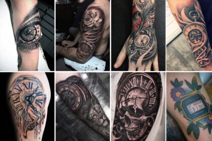 Tatuaggi orologio uomo