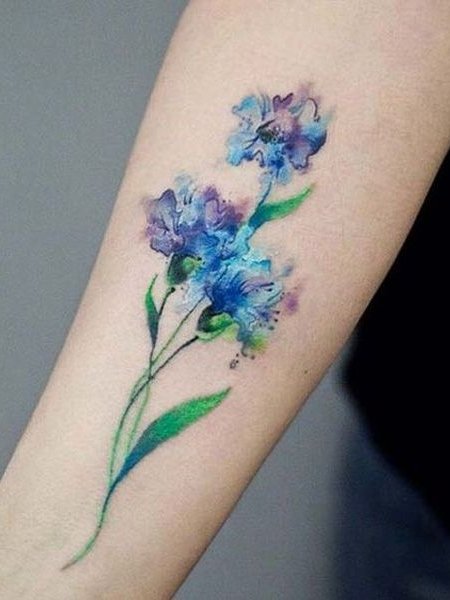 Fiore ad acquerello Tattoo