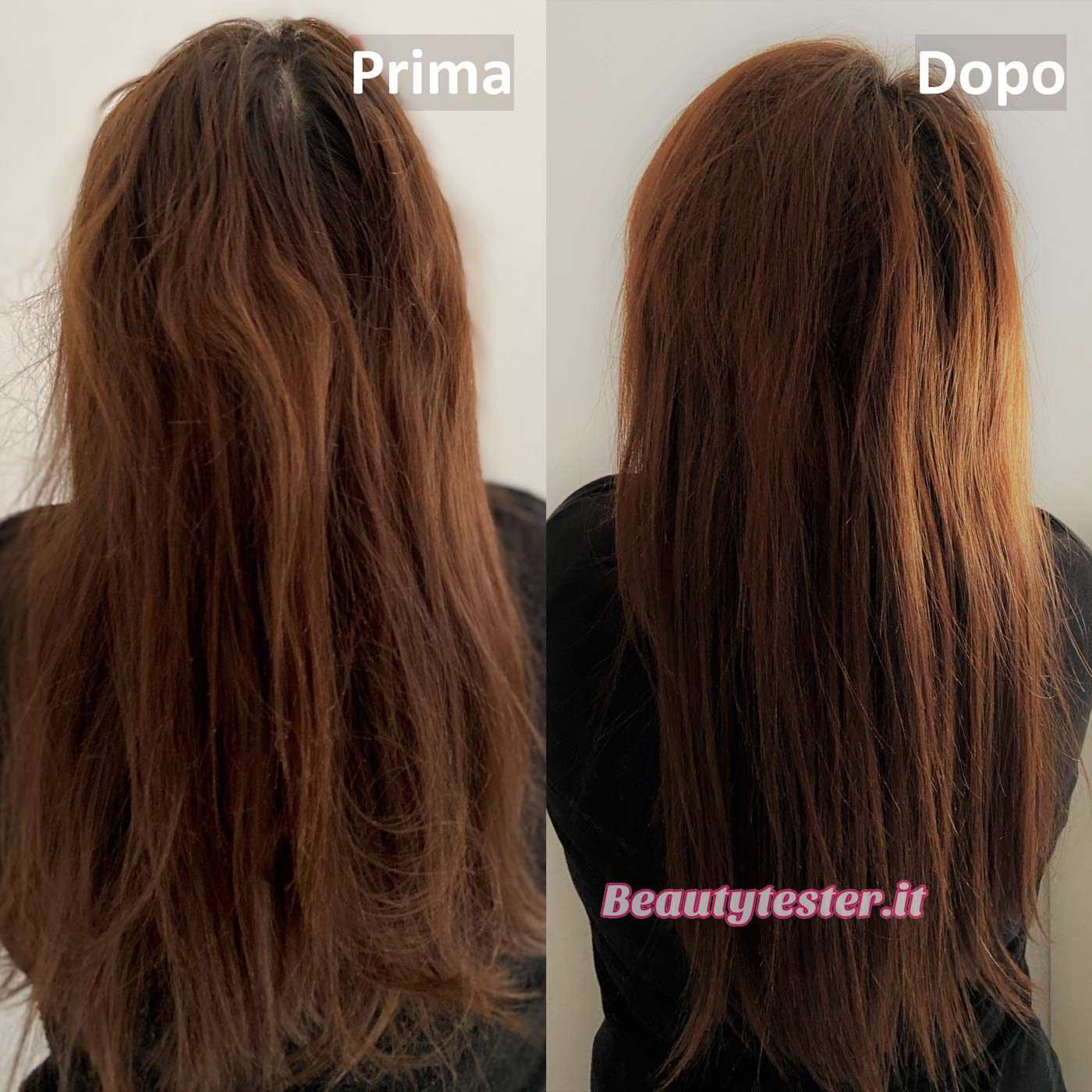 Olaplex N.°0 prima dell'utilizzo e dopo