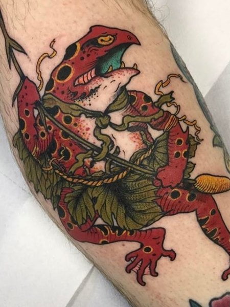 Tatuaggio con rana