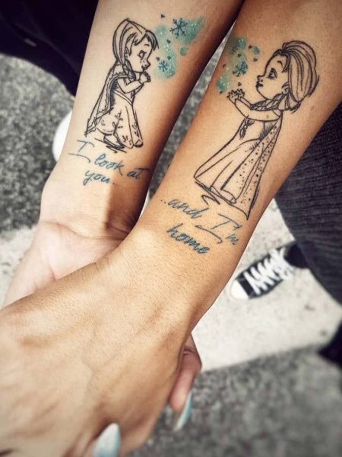 Tatuaggio fratello e sorella