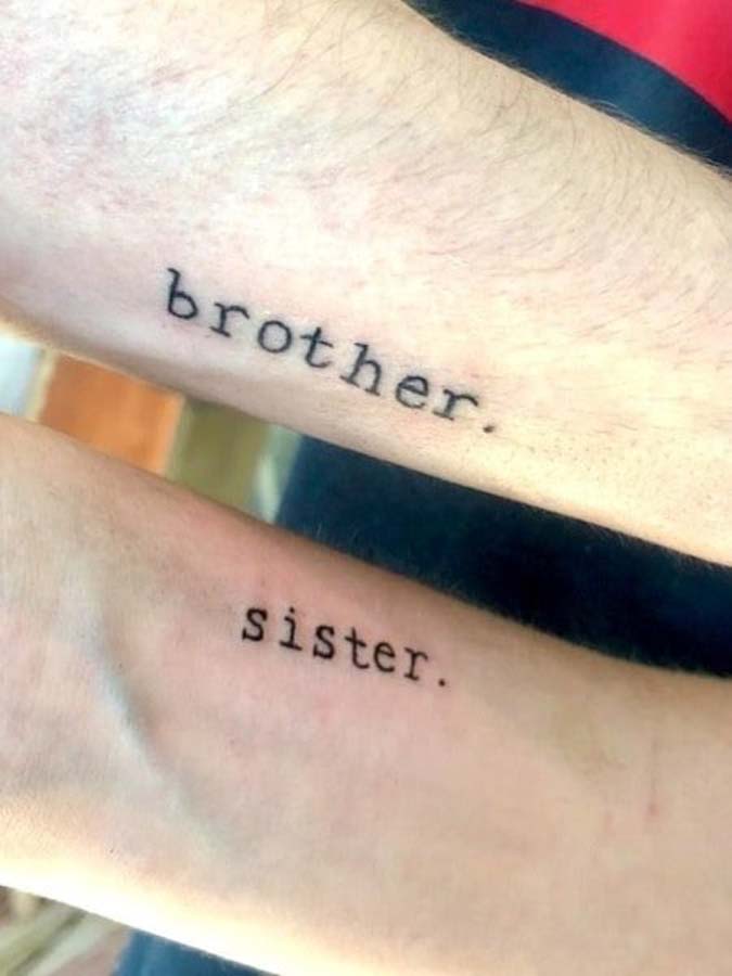 Tatuaggio fratello e sorella
