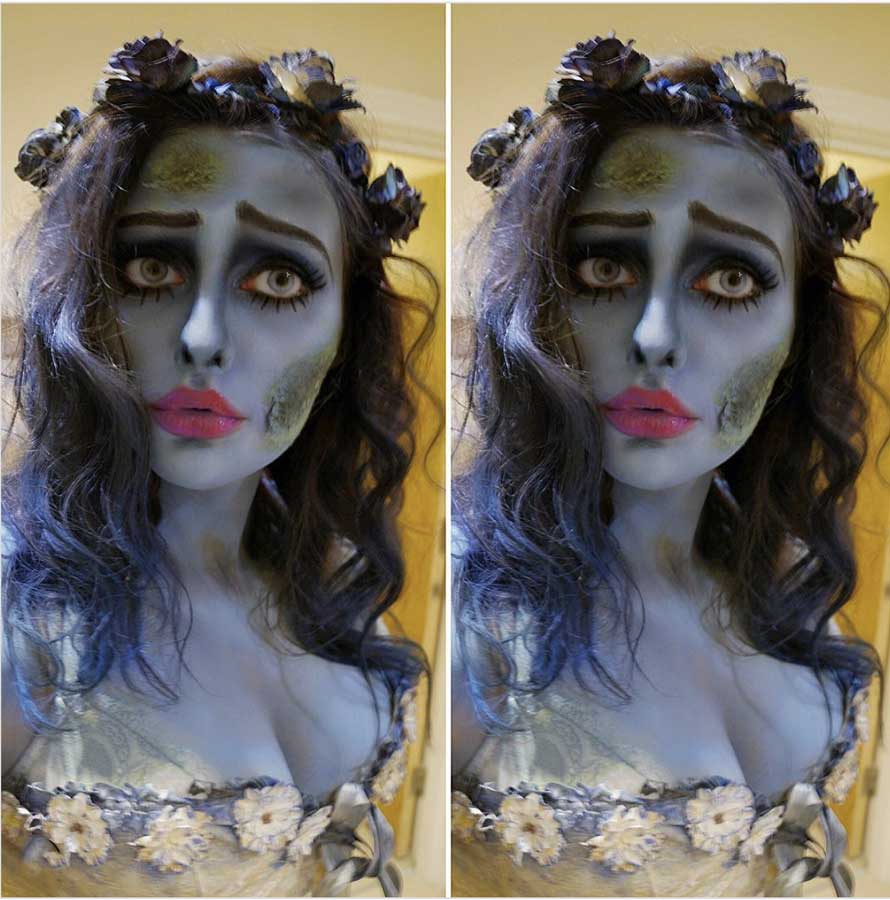 sposa cadavere make up halloween