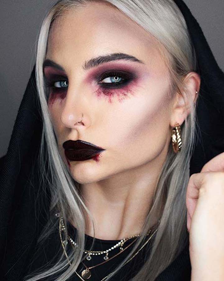 Trucco di Halloween da vampira