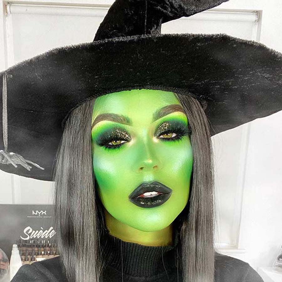 Make up Halloween sexy strega glam