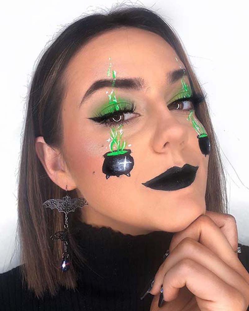 Make up semplice con due calderoni