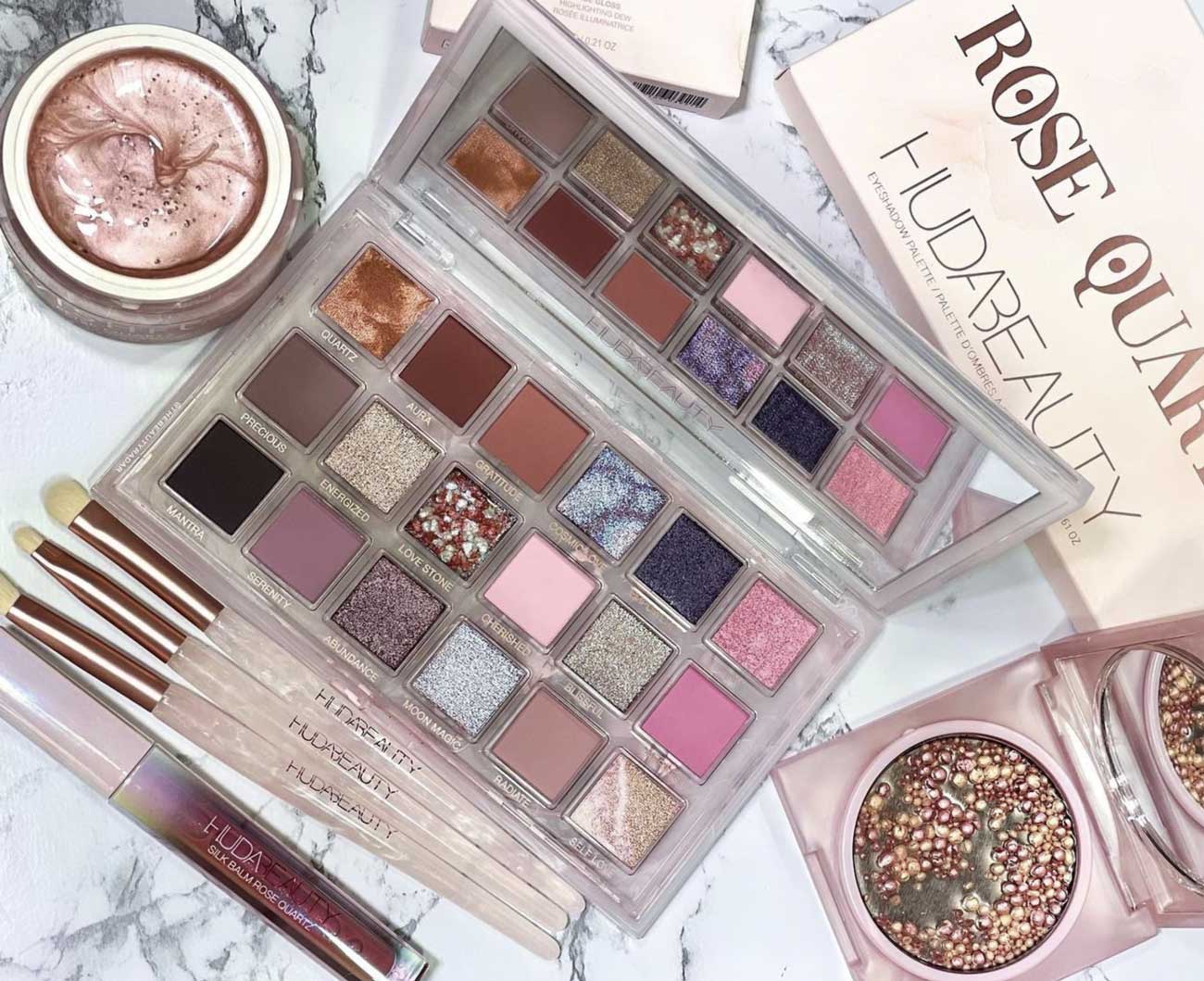 uda beauty rose quartz palette make up 02