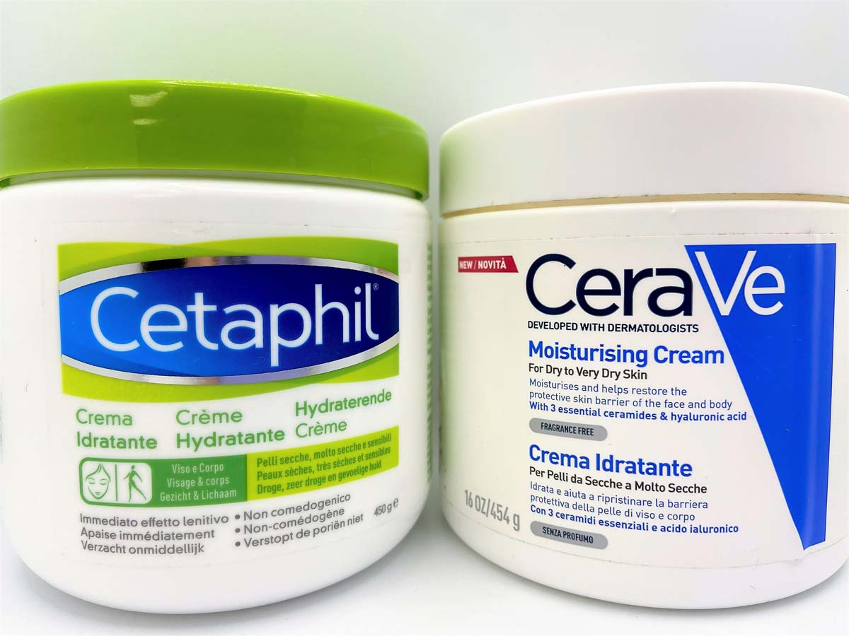Cetaphil vs Cerave creme idratanti