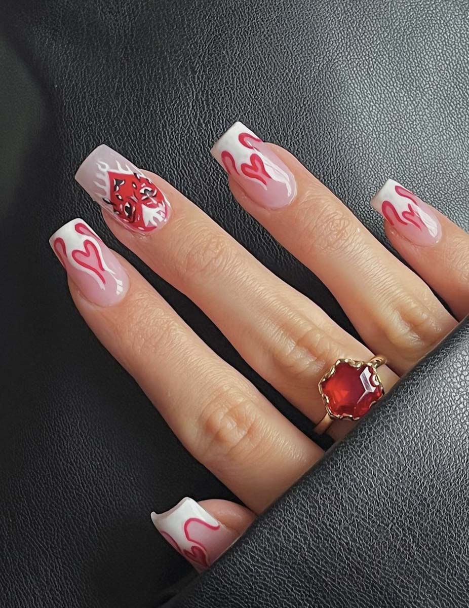 Unghie in gel per San Valentino Unghie in gel per San Valentino
