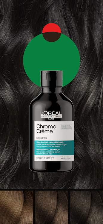 Shampoo antirosso verde L'Oréal Chroma Creme
