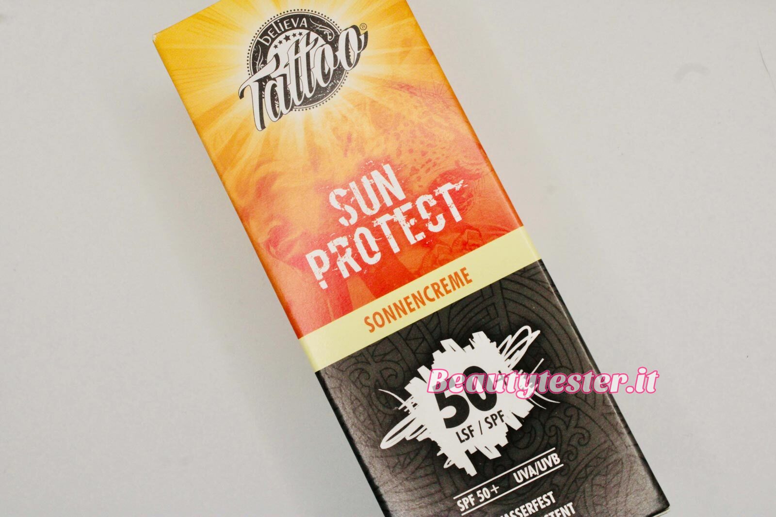 Believa Tattoo Sun Protect sunscreen tattoos