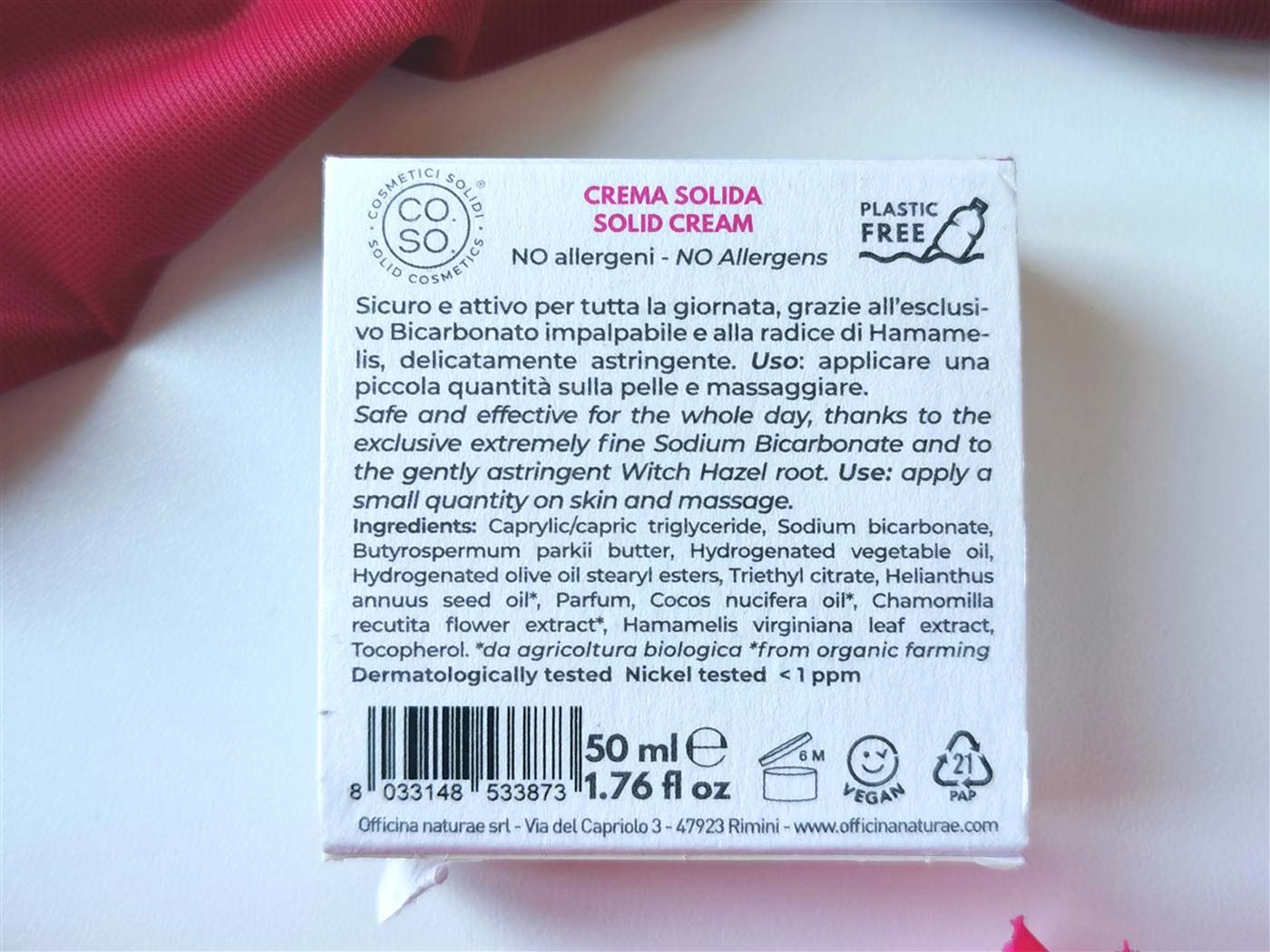 Deodorante Solido Sciccoso di Officina Naturae 3