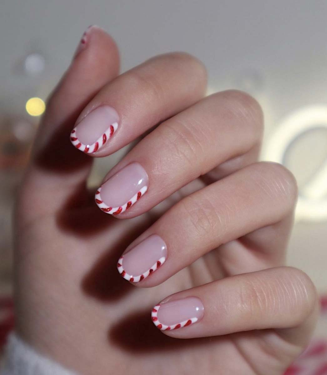 French Candy Cane o bastoncini di zucchero natalizi rossi e bianchi French Candy Cane o bastoncini di zucchero natalizi rossi e bianchi
