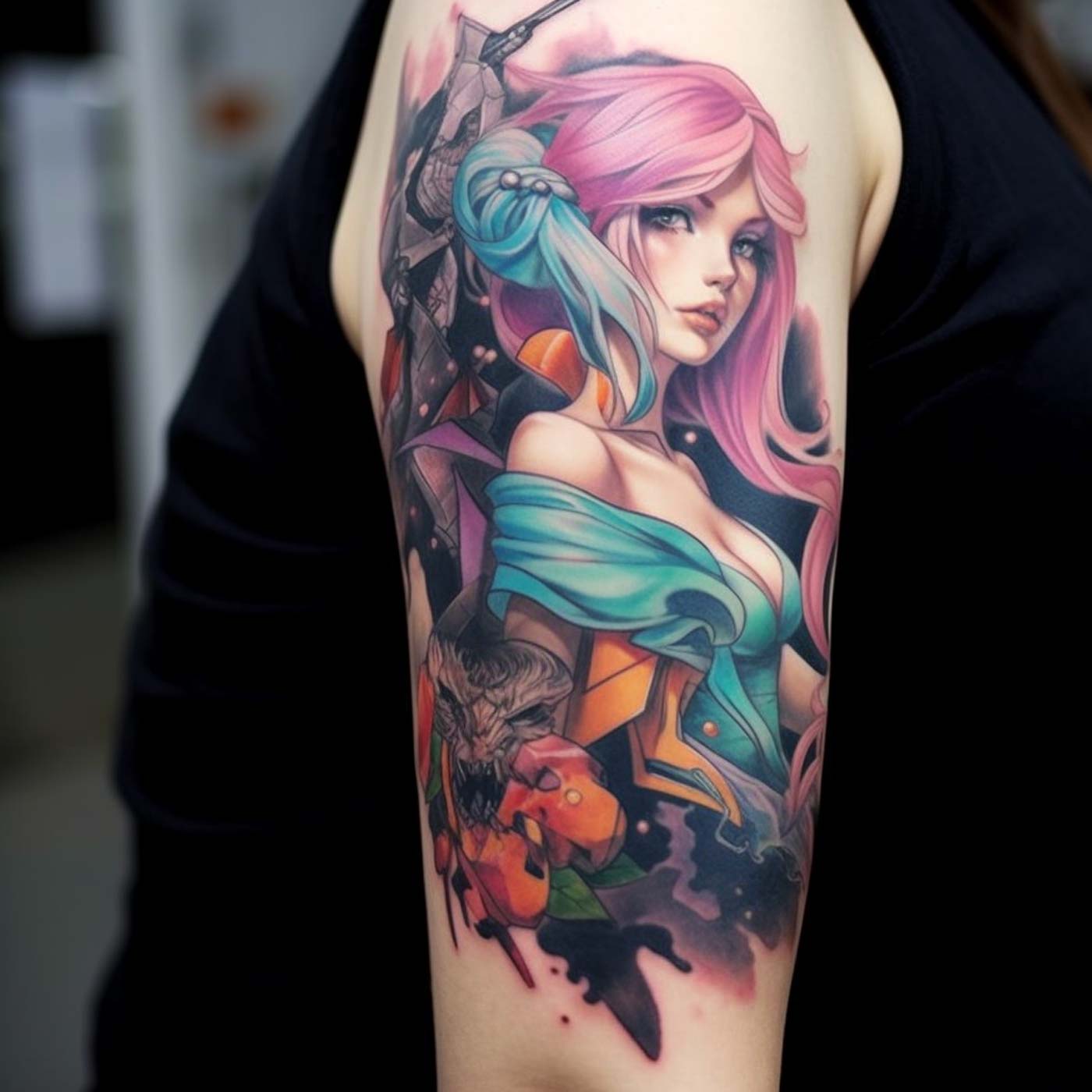 Tatuaggio basato sul Videogioco RPG  League of Legend