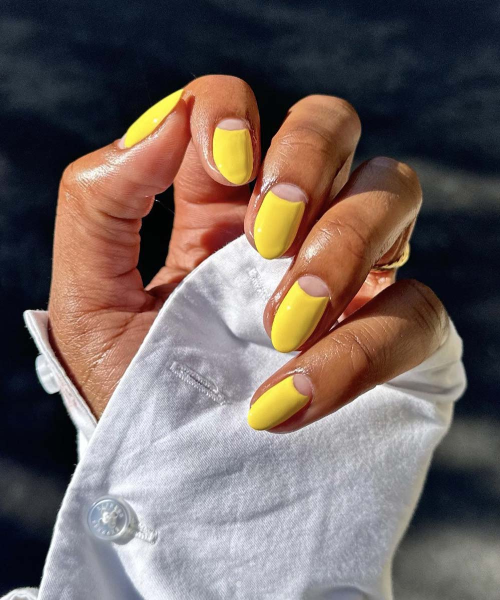 Unghie giallo fluo