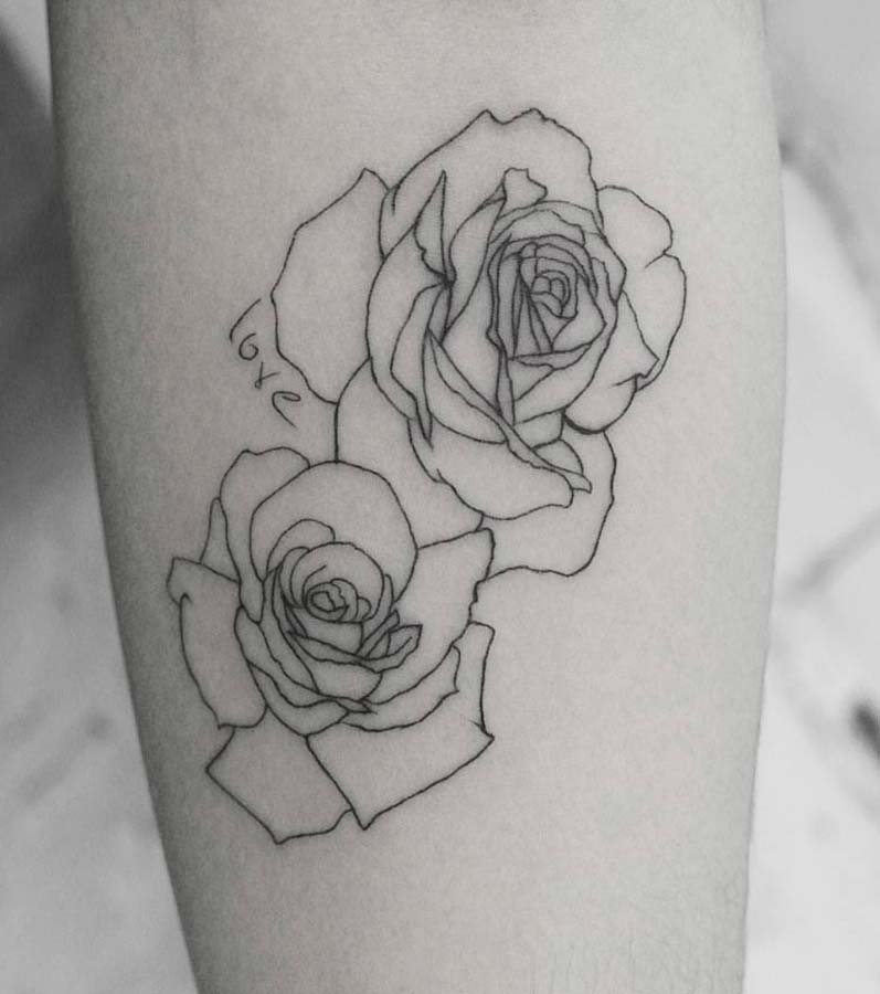 Tatuaggi piccoli con Rose