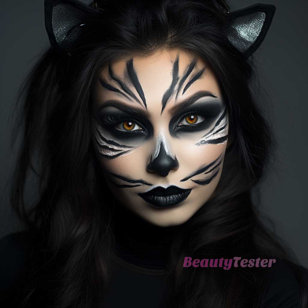 trucco da gatta per halloween