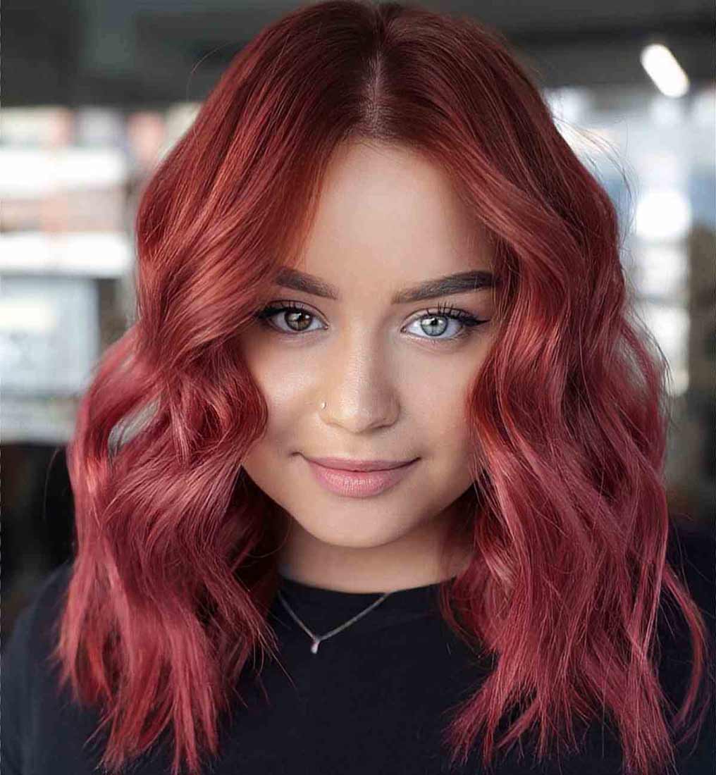 capelli di un bel colore rosso