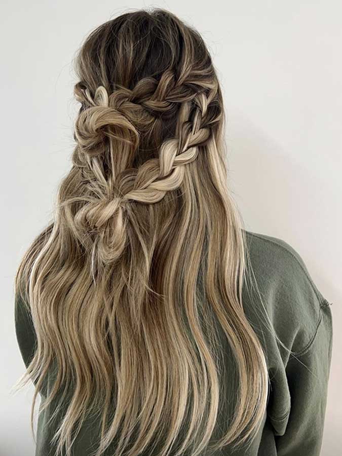 acconciature capelli lunghi trecce