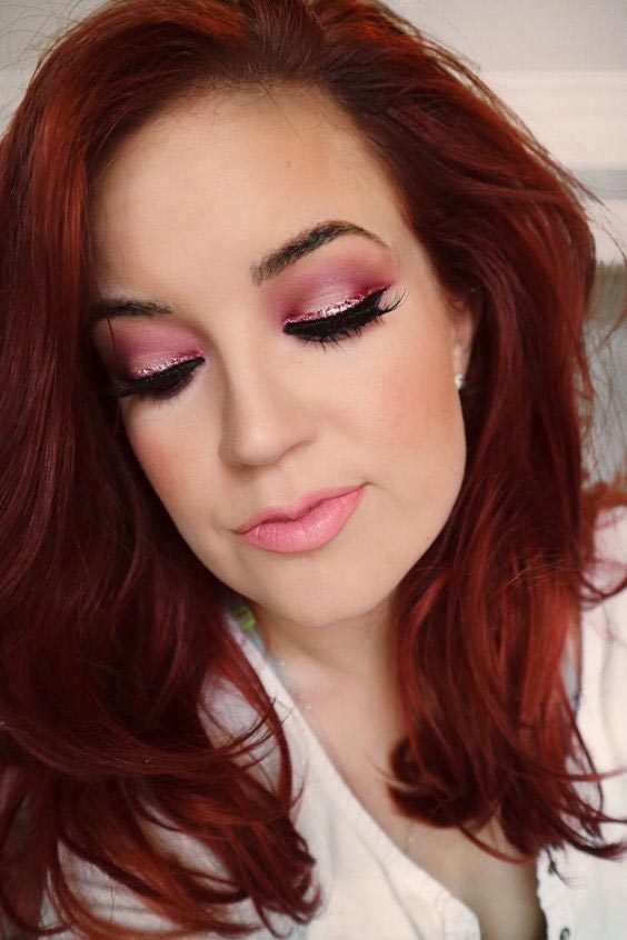 idea trucco per San Valentin o leggero