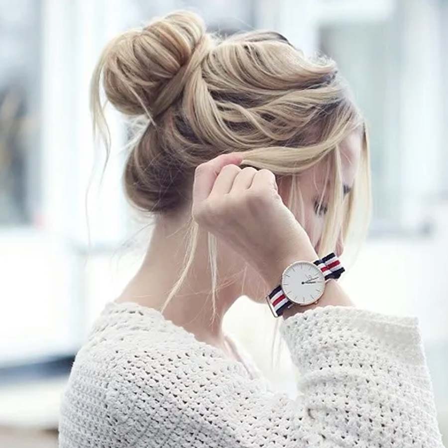 messy bun
