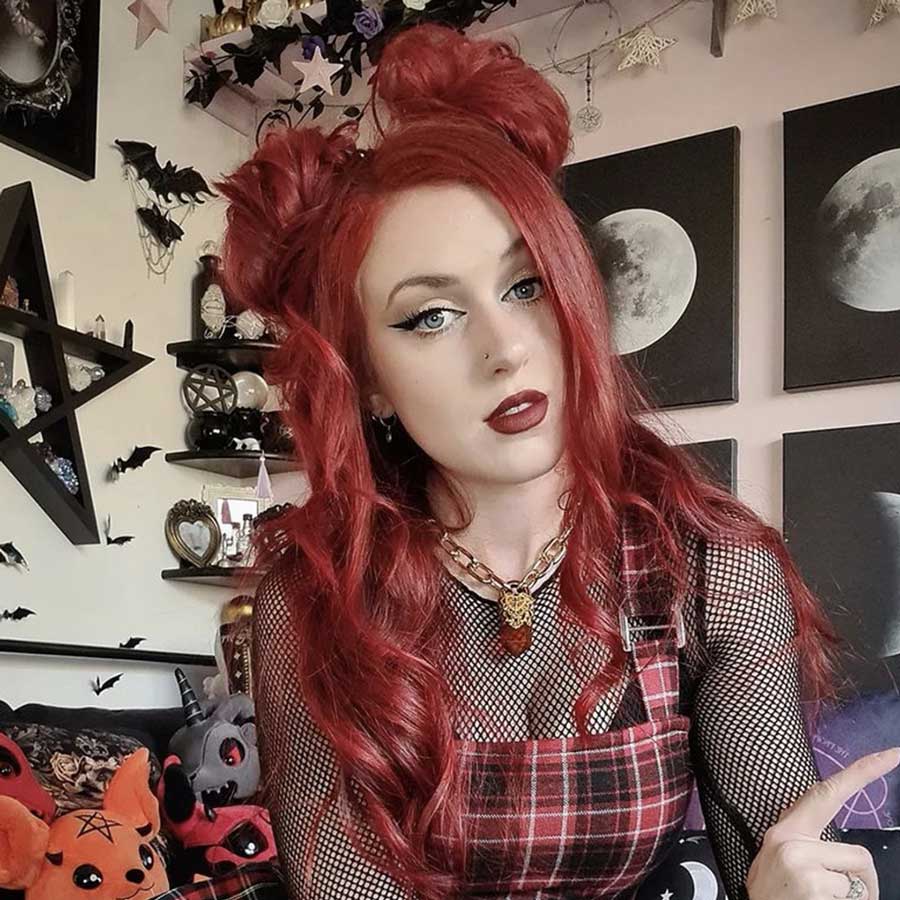 space bun acconciatura capelli lunghi