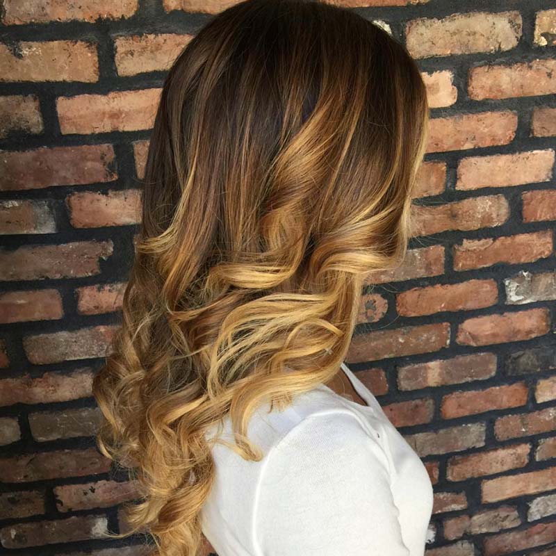 Trasformazione da ombré a balayage