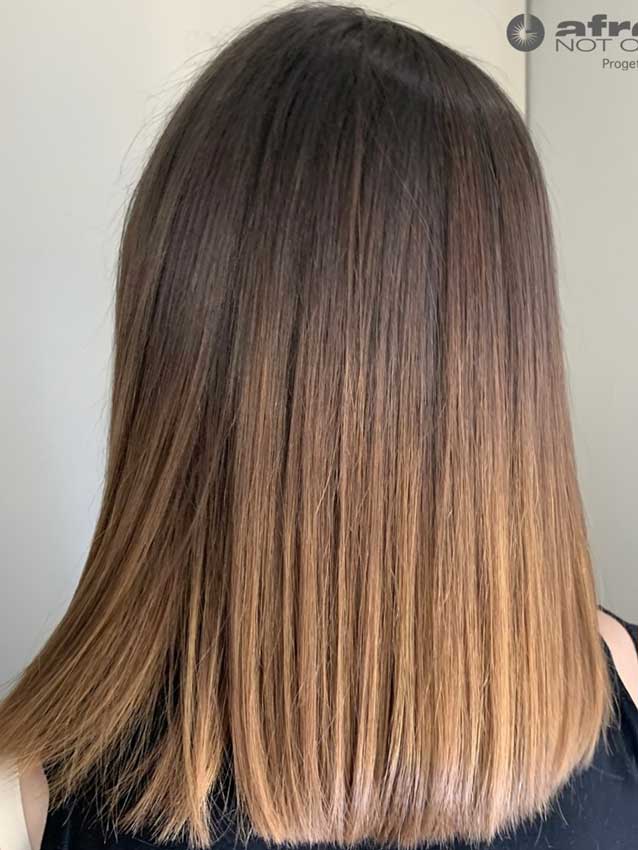 shatush castano capelli lisci