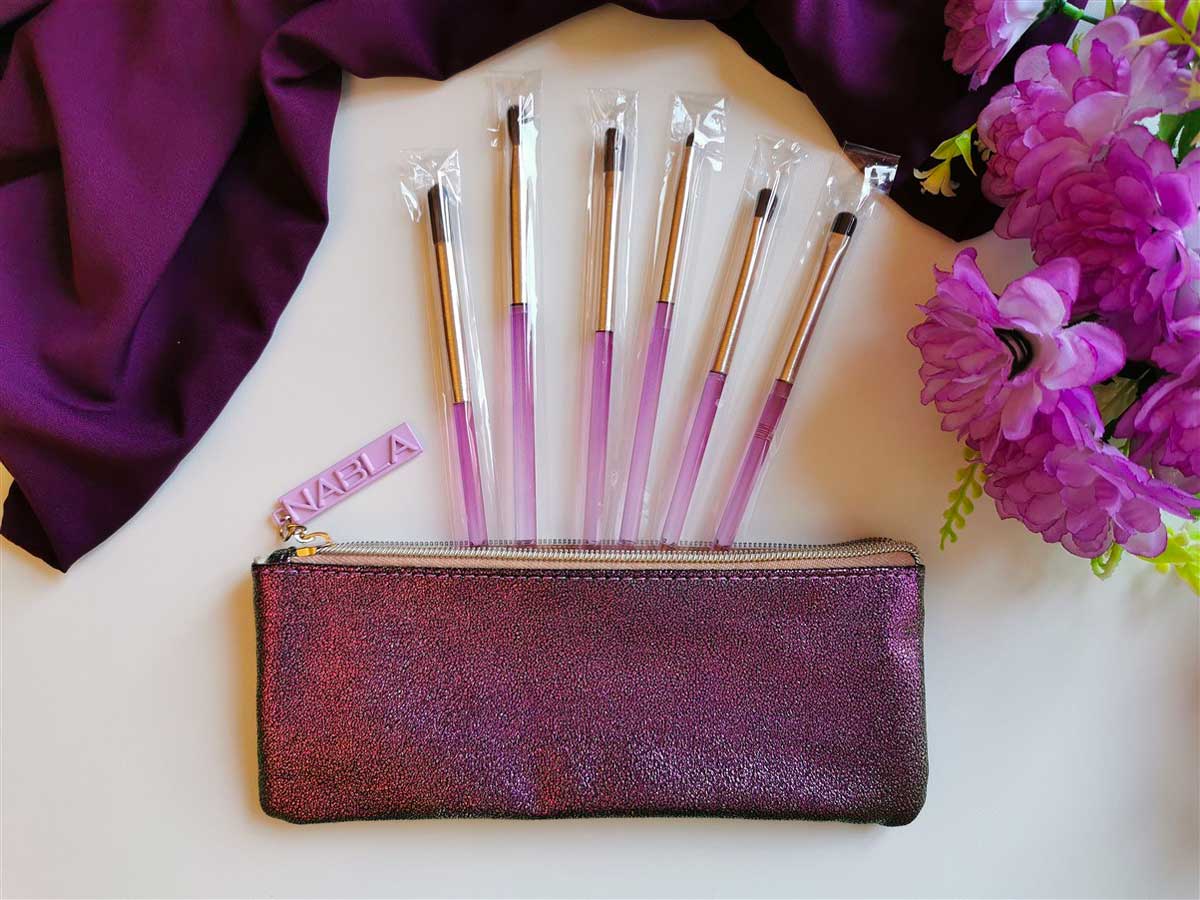 Nabla amethyst detail eye brush set pennelli da trucco