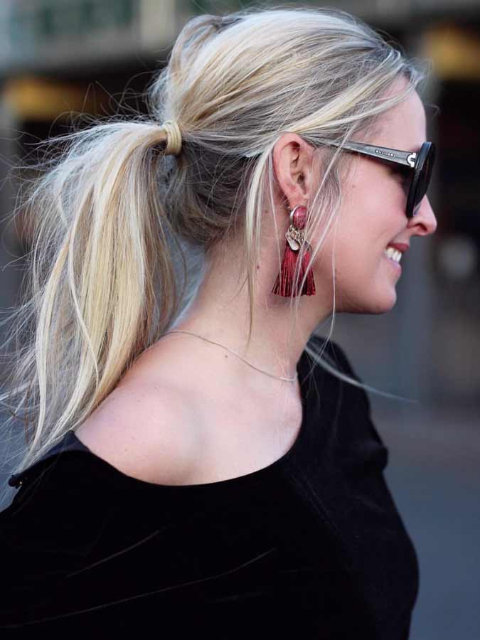 Idee coda di cavallo spettinata