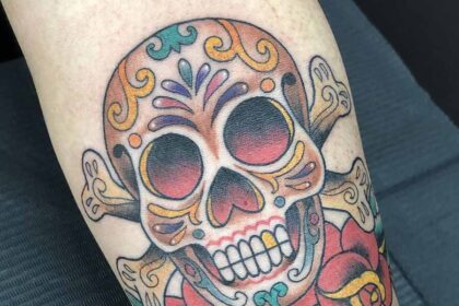 tatuaggio teschio messicano 2