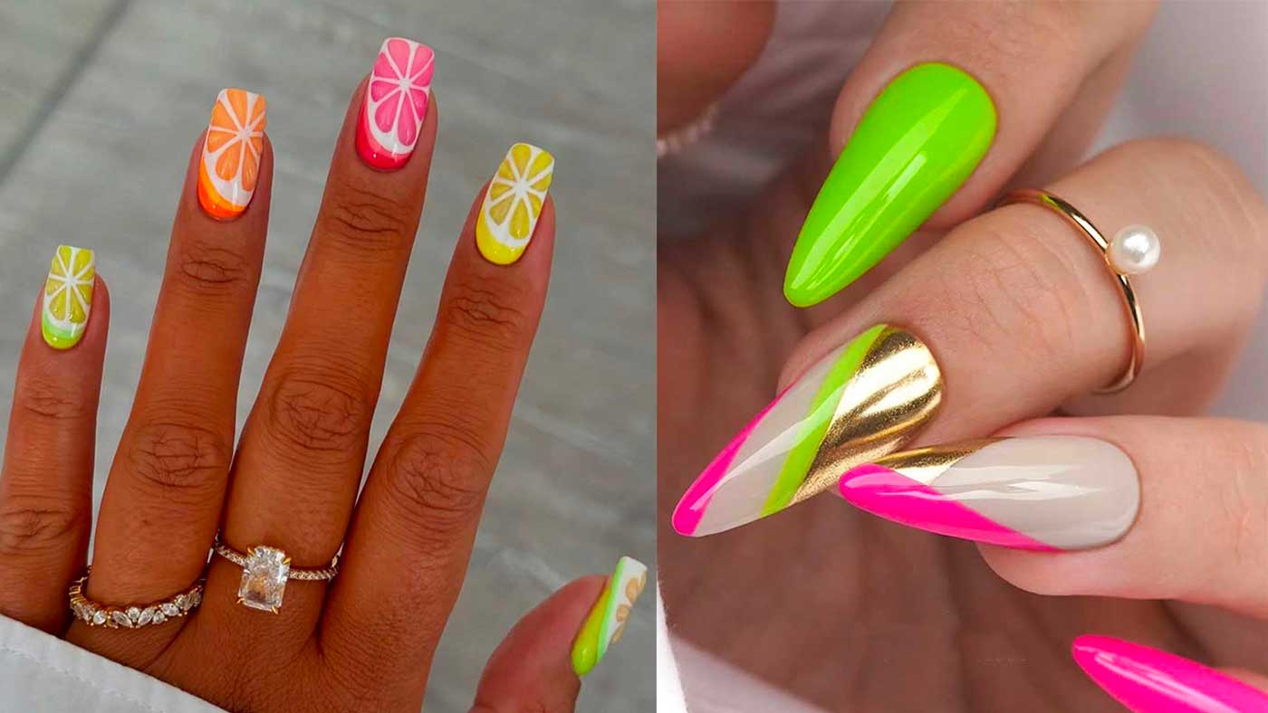unghe fluo eleganti