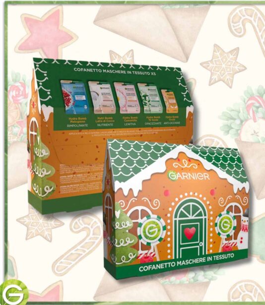 cofanetto natale maschere tessuto garnier